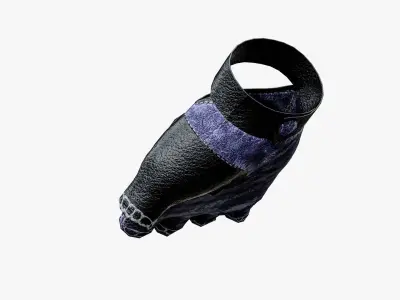 Techwear Sport Gloves Low-poly 3D model