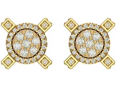 Earring 3D print model 26