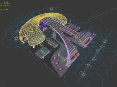 Exhibition - Area -28X31-3DMAX2009-030 3D model