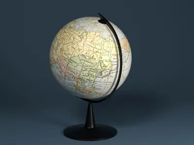Globe - The World  Free 3D model