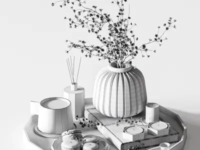 Decorative set20 3D model buy