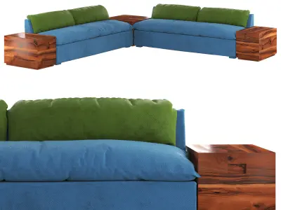 Grant Sectional Sofa Free 3D model