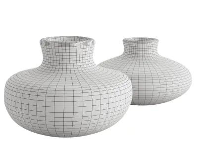 Mariella Handcrafted Ceramic Vase 3D model