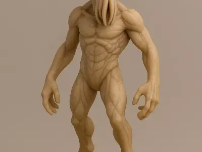 ALIEN BERSERKER 3D Printable Sci-Fi Miniature STL 3D print model