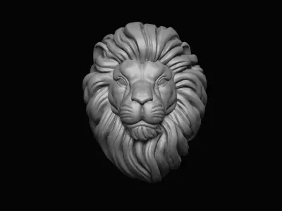 Lion Head  3D print model