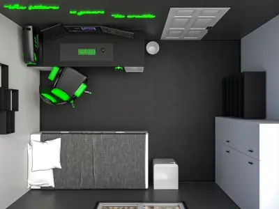 Optical Store - Interior design 3D model