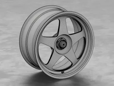 Desmond RegaMaster EVO Centerlock Wheel 3D Model 3D model