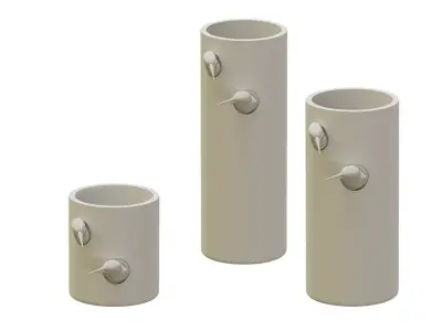 Vase with birds 3D print model