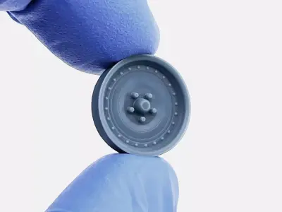 15x3 Center Line Auto Drag Wheel and Brake 3D print model