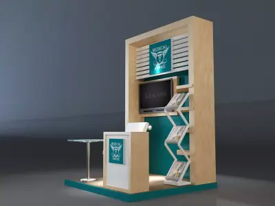 Booth Exhibition Stand a219 3D model
