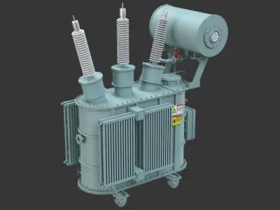 Electrical Transformer 6 3D model