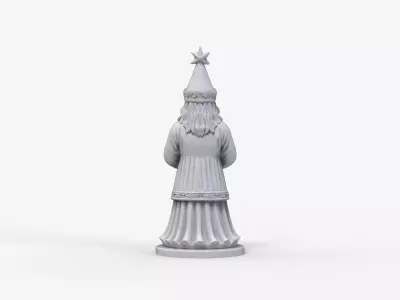 High-Detailed Santa Figurine - Christmas Sculpture 3D print model