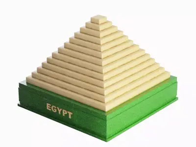 Pyramid Toy A 03 Low-poly 3D model