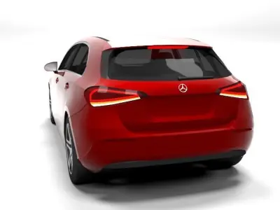 MERCEDES A CLASS 5D LOWPOLY Low-poly 3D model