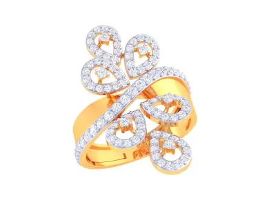 Diamond Ring  3D print model shop