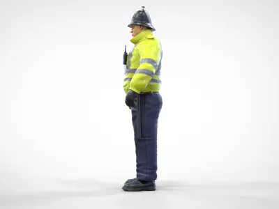N7 UK Police with unique hat 3D print model