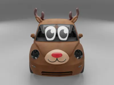 Deer Car 3D Model  3D model