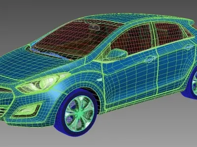 Hyundai i30 EU 2012 3D model