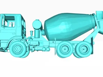 Roman Cement Truck 3D print model