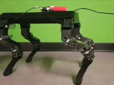 Printable Quadruped arduino and raspberry quadruped robotics 3D print model