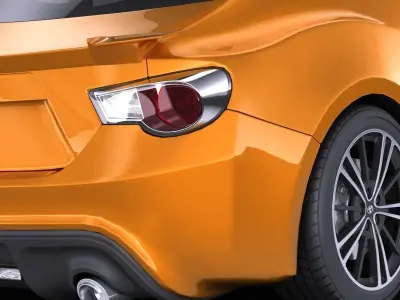 Toyota GT86 2015 VRAY 3D model