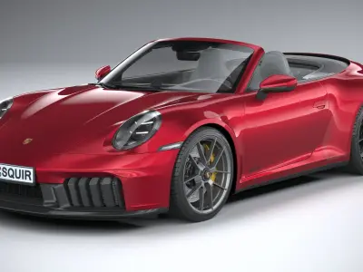 Porsche 911 Carrera GTS Cabriolet 2025 3D model purchase