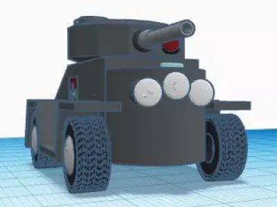 fictional armored car 3D print model