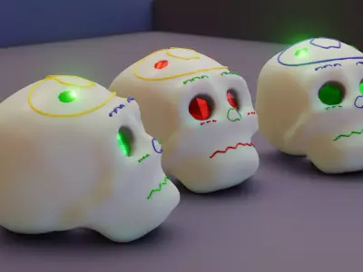 calaverita de azucar sugar skull 3D model