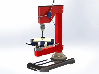 Solidworks Column Drill Design 3D model