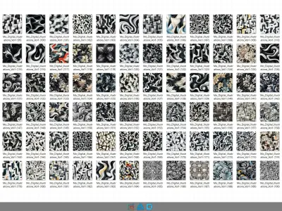 900 Digital illustrations Pattern Collection -Vol1 - 8K Res Texture