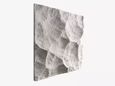 362-RockPanel piece of rock on wall 3D model