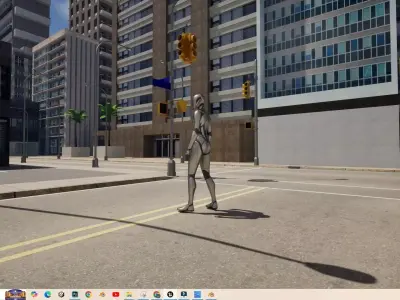 UE5 City Complete Level - DAY Low-poly 3D model