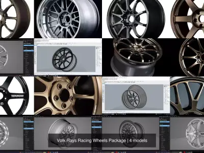 Volk Rays Racing Wheels Package