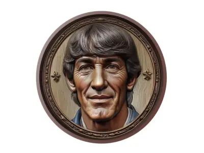 Paolo Rossi Footballer Medallion 3D print model