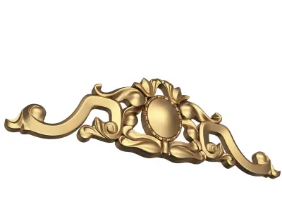 Carved Plaster Molding Decoration 07 Low-poly 3D model