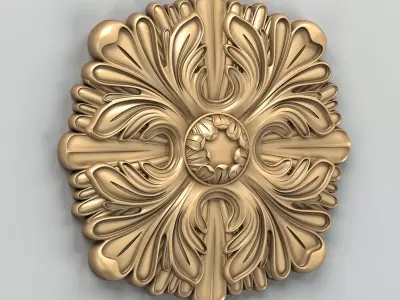 Round rosette 032 3D model
