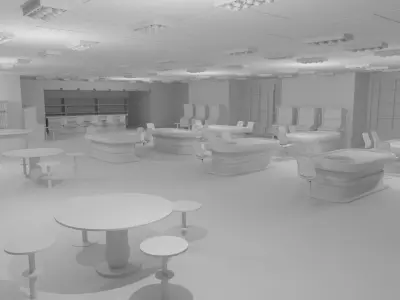 Casino Interior No Material 3D model