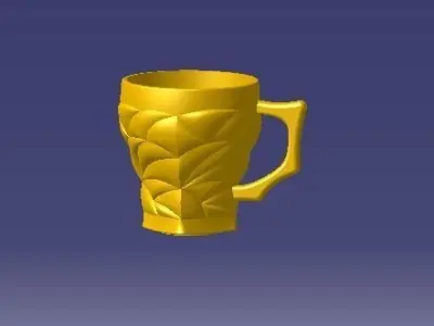 bamboo cup for printing 3D print model