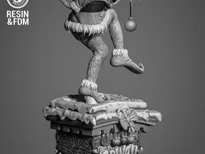Wicked Movies Grinch Sculpture 3D print model