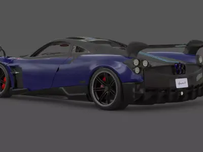 2016 Pagani Huayra BC 3D Model Limited Edition Hypercar 3D model