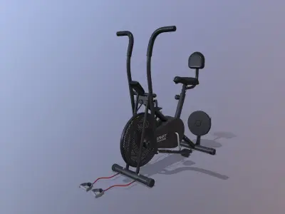 Air Bike Exercise Cycle 3D model