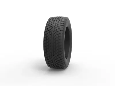 Race tire 7 Scale 1 to 25 3D print model