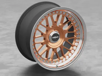Rotiform LVS Wheel 3D Model 3D model