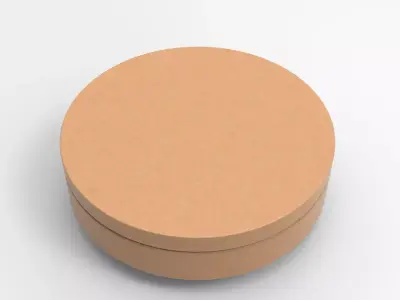 Okhu Pouf Low-poly 3D model
