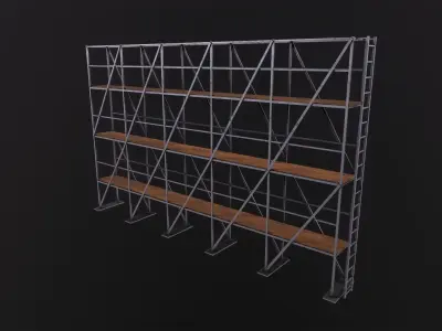 Scaffolding 3D Model Low-poly 3D model