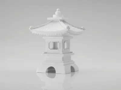 Japanese Lamp  3D model
