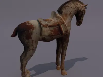 Horse Statuette L 3D model