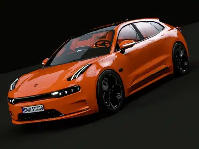 2023 Geely ZEEKR 001  3D model