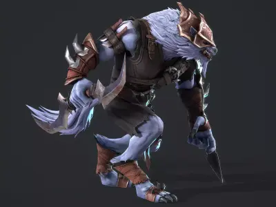 Werewolf Assassin Low-poly 3D model