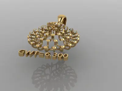 FASION PENDANT 3D model 11